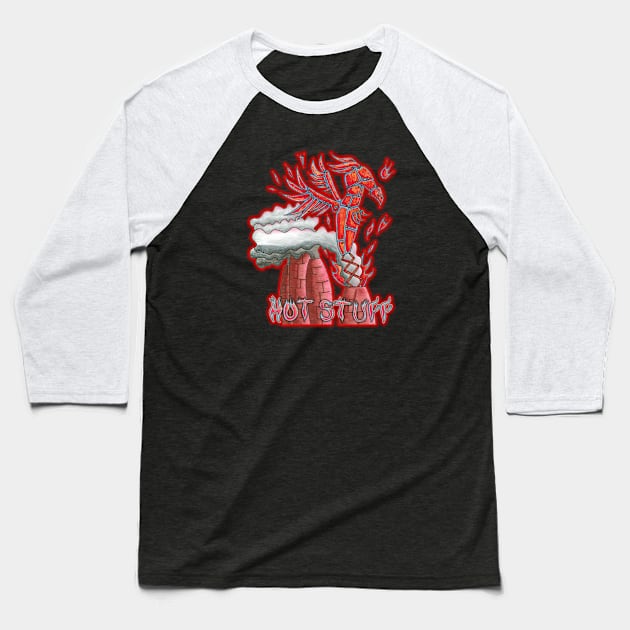 The Phoenix - Hot Stuff Baseball T-Shirt by PaulWebster